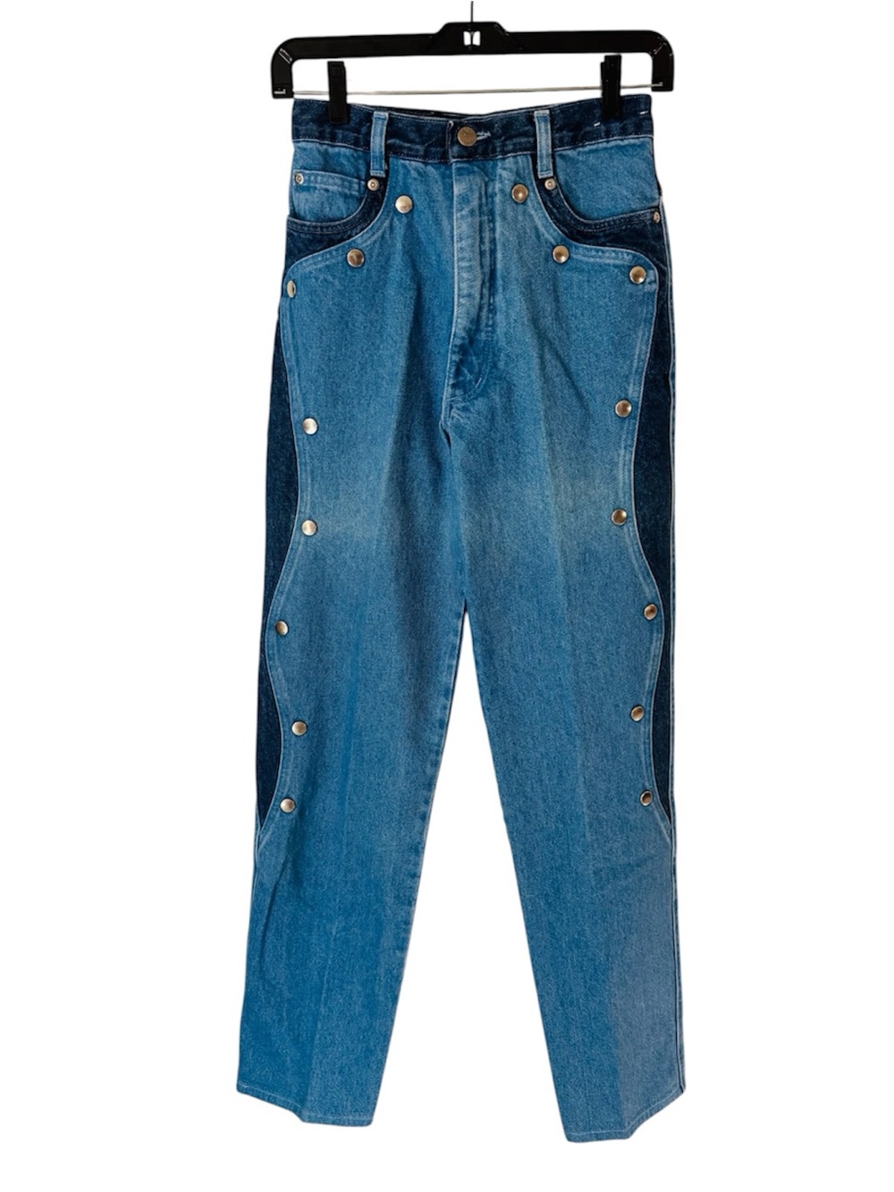 PANHANDLE SLIM Jeans Western Rodeo Color Block Button Accents Vintage Women’s